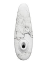 Womanizer Marilyn Monroe Special Edition Rechargeable Clitoral Stimulator - White/White Marble