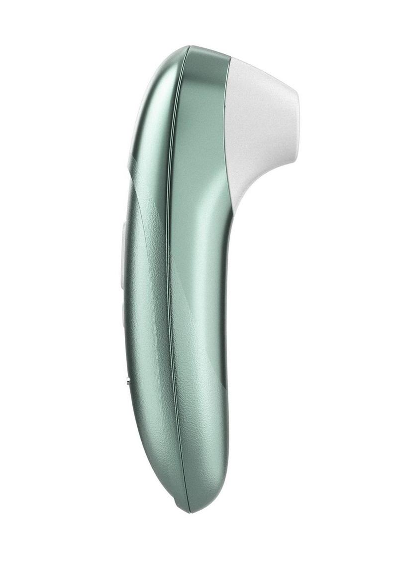 Womanizer Pleasure Air Pro Rechargeable Silicone Air Pulse Clitoral Vibrator - Sage