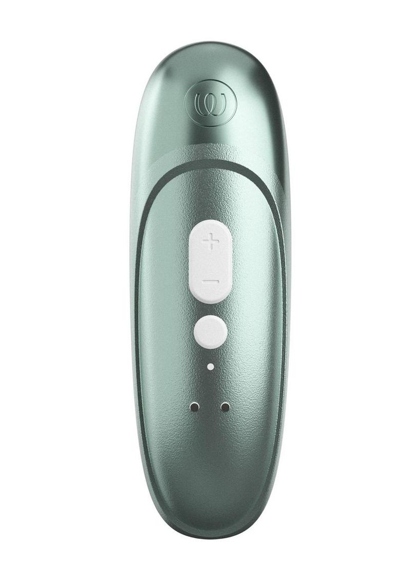 Womanizer Pleasure Air Pro Rechargeable Silicone Air Pulse Clitoral Vibrator - Sage