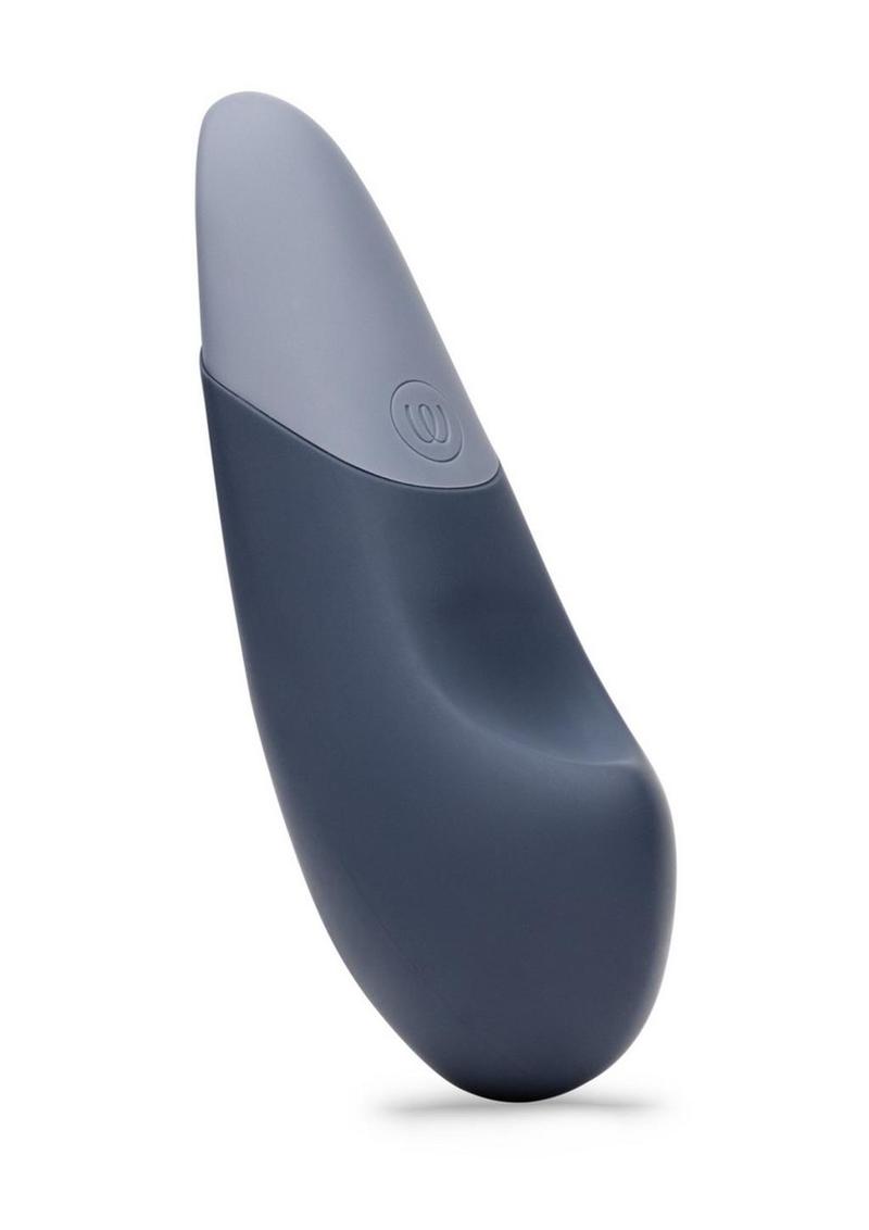 Womanizer Vibe Rechargeable Silicone Clitoral Vibrator - Blue/Dark Blue