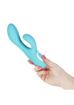 Wonderlust St Tropez Rechargeable Silicone Dual Vibrator - Teals - Teal