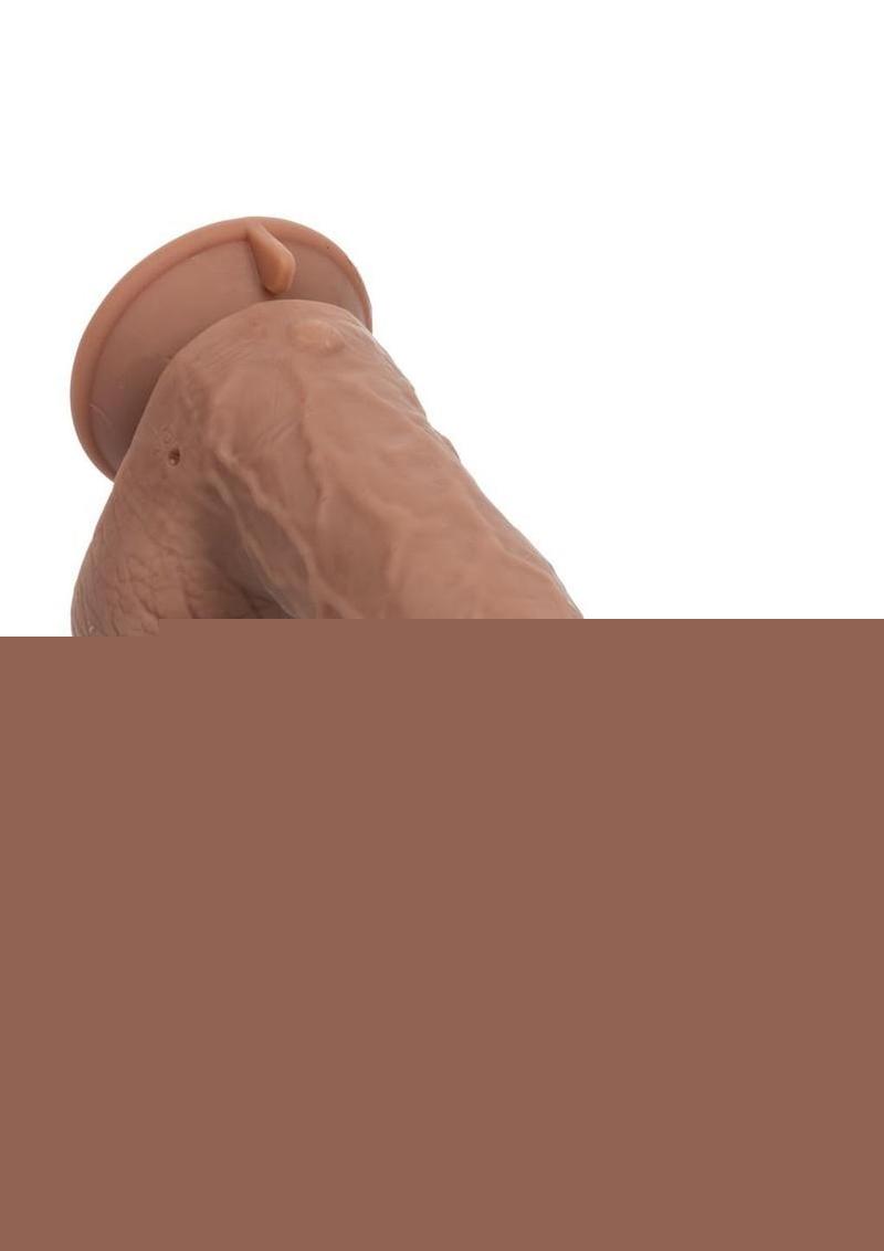 Working Stiff The Thrusting Jack Hammer Rechargeable Silicone Vibrating Dildo - Chocolate