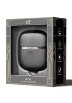 Zalo Apis Rechargeable Silicone App Compatible Vibrating Couple's Ring - Black