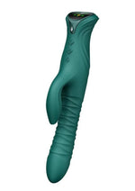 Zalo Mose 2 Rechargeable Silicone App Compatible G-Spot Rabbit Thruster - Green