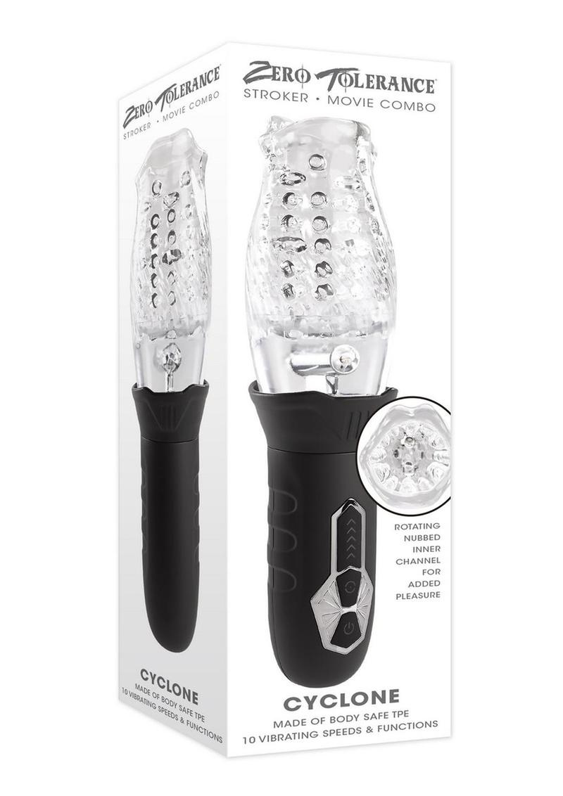 Zero Tolerance Cyclone Rechargeable Stroker - Black/Clear