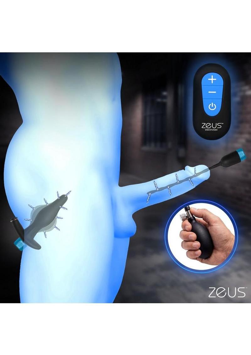 Zeus Electrosex Inflatable Anal Plug and Urethral Sound E-Stim Kit