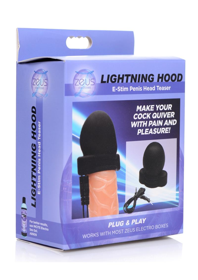 Zeus Electrosex Lightning Hood E-Stim Silicone Penis Head Teaser