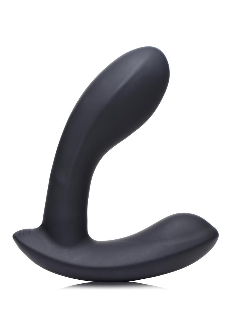 Zeus Vibrating and E-Stim Silicone Rechargeable Prostate Massager with Remote Control