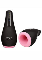 ZOLO Heatstroke Rechargeable Vibrating and Warming Masturbator - Black/Vanilla