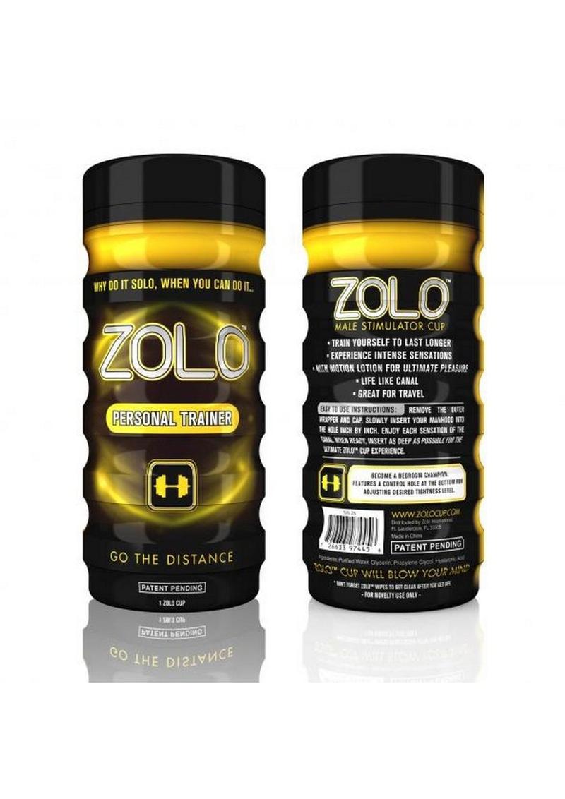 ZOLO Personal Trainer Cup Masturbator - Yellow